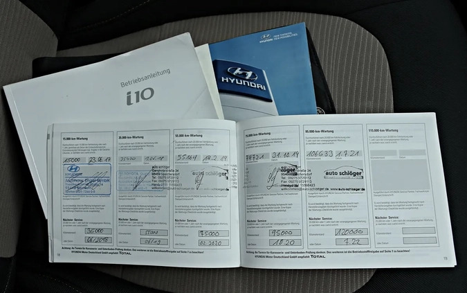 Hyundai i10 cena 24900 przebieg: 158700, rok produkcji 2016 z Gostynin małe 781
